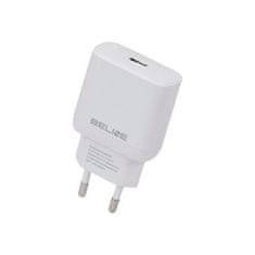 UNBRANDED BELINE ŁAD. SÍŤ. 1X USB-C 25W BÍLÝ (POUZE HLAVA) PD 3.0 BLNCW25 GAN