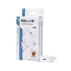 UNBRANDED BELINE ŁAD. SÍŤ. 1X USB-C 30W + USB-C KABEL BÍLÝ PD 3.0 BLNCW30C GAN