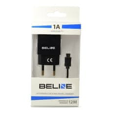 UNBRANDED BELINE ŁAD. SÍŤ. 1XUSB + MICROUSB 1A ČERNÁ/ČERNÁ