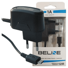 UNBRANDED BELINE ŁAD. SÍŤ. MICROUSB 1A ČERNÁ/ČERNÁ