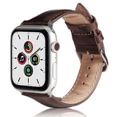 UNBRANDED KOŽENÝ ŘEMÍNEK BELINE APPLE WATCH 42/44/45/49 MM HNĚDÝ/HNĚDÝ