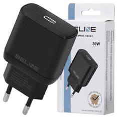 UNBRANDED BELINE ŁAD. SÍŤ. 1X USB-C 30W ČERNÝ (POUZE HLAVA) PD 3.0 BLNCB30 GAN