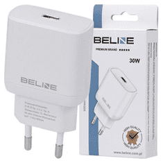 UNBRANDED BELINE ŁAD. SÍŤ. 1X USB-C 30W BÍLÝ (POUZE HLAVA) PD 3.0 BLNCW30 GAN