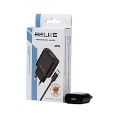 UNBRANDED BELINE ŁAD. SÍŤ. 1X USB-C 30W + USB-C KABEL ČERNÝ PD 3.0 BLNCB30C GAN