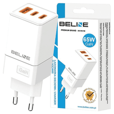 UNBRANDED BELINE ŁAD. SÍŤ. 2X USB-C + 1X USB 65W BÍLÁ/BÍLÁ (POUZE HLAVA) PD 3.0 + QC 3.0 BLN3CW65 GAN