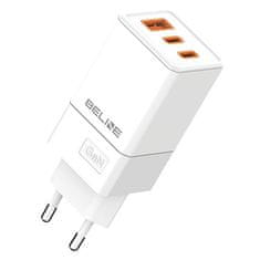 UNBRANDED BELINE ŁAD. SÍŤ. 2X USB-C + 1X USB 65W BÍLÁ/BÍLÁ (POUZE HLAVA) PD 3.0 + QC 3.0 BLN3CW65 GAN