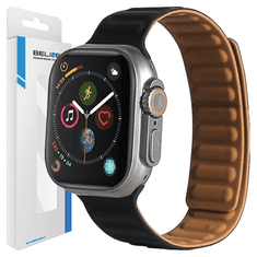 UNBRANDED BELINE APPLE WATCH MAGNETICKÝ ŘEMÍNEK 38/40/41 MM ČERNO/ČERNÝ