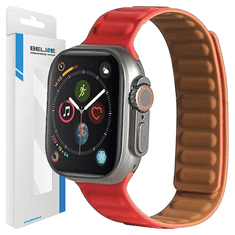 UNBRANDED BELINE APPLE WATCH MAGNETICKÝ ŘEMÍNEK 38/40/41 MM ČERVENÝ/ČERVENÝ