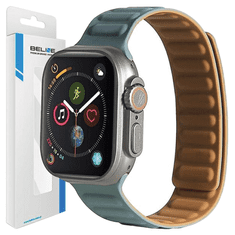 UNBRANDED BELINE APPLE WATCH MAGNETICKÝ ŘEMÍNEK 38/40/41 MM ZELENÝ/ZELENÝ