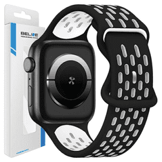 UNBRANDED BELINE APPLE WATCH NEW SPORT SILIKONOVÝ ŘEMÍNEK 38/40/41 MM ČERNOBÍLÁ ČERNO/BÍLÁ KRABIČKA