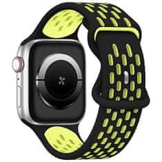 UNBRANDED BELINE PÁSEK APPLE WATCH NEW SPORT SILIKONOVÝ 38/40/41 MM ČERNÝ A ŽLUTÝ ČERNO/ŽLUTÝ BOX