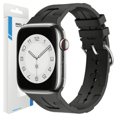 UNBRANDED BELINE APPLE WATCH SILIKONOVÝ ULTRA ŘEMÍNEK 38/40/41 MM ČERNÁ/ČERNÁ KRABIČKA