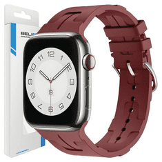 UNBRANDED BELINE APPLE WATCH SILIKONOVÝ ULTRA ŘEMÍNEK 38/40/41 MM VÍNOVÁ/KAŠTANOVÁ KRABIČKA