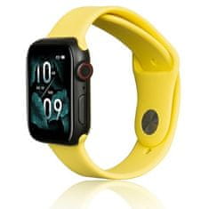 UNBRANDED BELINE APPLE WATCH SILIKONOVÝ ŘEMÍNEK 38/40/41 MM ŽLUTÝ/ŽLUTÝ