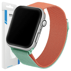 UNBRANDED BELINE APPLE WATCH OCELOVÝ ŘEMÍNEK 38/40/41MM ZELENO-ORANŽOVÝ ZELENÝ/ORANŽOVÝ