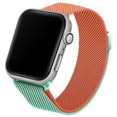 UNBRANDED BELINE APPLE WATCH OCELOVÝ ŘEMÍNEK 38/40/41MM ZELENO-ORANŽOVÝ ZELENÝ/ORANŽOVÝ