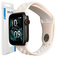 UNBRANDED BELINE APPLE WATCH SPORT SILIKONOVÝ ŘEMÍNEK 38/40/41 MM RŮŽOVÝ/RŮŽOVÝ