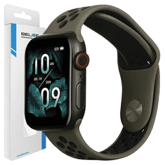 UNBRANDED BELINE APPLE WATCH SPORT SILIKONOVÝ ŘEMÍNEK 38/40/41 MM HNĚDÝ/ČERNÝ HNĚDÝ/ČERNÝ