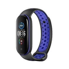 UNBRANDED PÁSEK BELINE DESIGN MI BAND 7/6/5 ČERNO-MODRÝ /ČERNO-MODRÝ