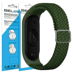 UNBRANDED BELINE MI BAND 3/4 TEXTILNÍ PÁSEK ZELENÝ/ZELENÝ