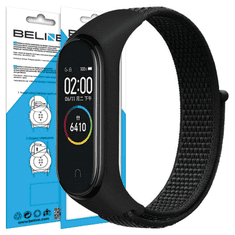 UNBRANDED PÁSEK BELINE MI BAND 7/6/5/4/3 NYLONLOOP ČERNO/ČERNÝ