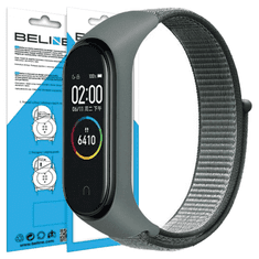 UNBRANDED PÁSEK BELINE MI BAND 7/6/5/4/3 NYLONLOOP ŠEDÝ/ŠEDÝ