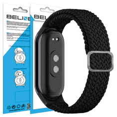 UNBRANDED TEXTILNÍ PÁSEK BELINE MI BAND 9/8 ČERNO/ČERNÝ