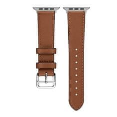 UNBRANDED ŘEMÍNEK K HODINKÁM BELINE 22 MM HERMES KOŽENÁ HNĚDÁ / HNĚDÁ KRABIČKA