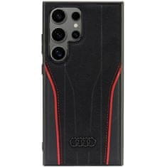 Audi ORIGINÁLNÍ KOŽENÉ POUZDRO AUDI MAGSAFE S24 ULTRA S928 ČERNO-ČERVENÉ/ČERNO-ČERVENÉ AU-TPUPCS24U-R8/D3-RD