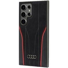 Audi ORIGINÁLNÍ KOŽENÉ POUZDRO AUDI MAGSAFE S24 ULTRA S928 ČERNO-ČERVENÉ/ČERNO-ČERVENÉ AU-TPUPCS24U-R8/D3-RD