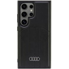 Audi AUDI SYNTHETIC LEATHER MAGSAFE S24 ULTRA S928 ČERNÝ/ČERNÝ PEVNÝ KUFR AU-TPUPCMS24U-Q5/D1-BK