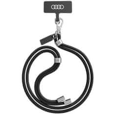 Audi AUDI UNIVERZÁLNÍ ŠŇŮRKA NA TELEFON 120CM 6MM CROSSBODY ČERNÁ/ČERNÁ AU-CBL6-R8/D1-BK