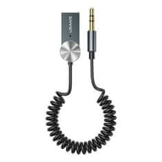 USAMS USAMS AUDIO ADAPTÉR BLUETOOTH 5.0 USB-AUX ŠEDÝ/ZAŠLÝ SJ464JSQ01 (US-SJ464)