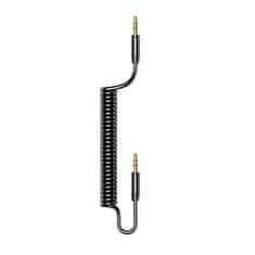 USAMS USAMS ADAPTÉR SPRING AUDIO JACK 3,5 MM -3,5 MM 1,2 M ČERNÁ/ČERNÁ SJ256YP01 (US-SJ256)