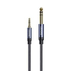 USAMS USAMS AUDIO JACK ADAPTÉR 3,5 MM - 6,35 MM 1,2 M ČERNÁ/ČERNÁ SJ539YP01 (US-SJ539)