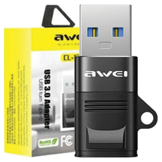 Awei AWEI ADAPTÉR CL-13 USB-C/USB-A ČERNÁ/ČERNÁ