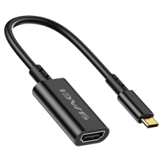 Awei AWEI ADAPTÉR CL-217T USB-C/HDMI ČERNÁ/ČERNÁ 4K/30HZ