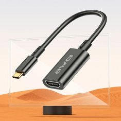 Awei AWEI ADAPTÉR CL-217T USB-C/HDMI ČERNÁ/ČERNÁ 4K/30HZ