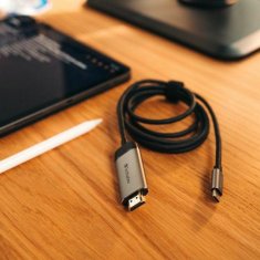 Verbatim ADAPTÉR VERBATIM USB-C - HDMI 4K 1,5 M HLINÍK/HLINÍK 49144