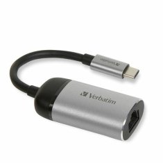 Verbatim ADAPTÉR VERBATIM USB-C - ETERNET HLINÍK/HLINÍK 49146