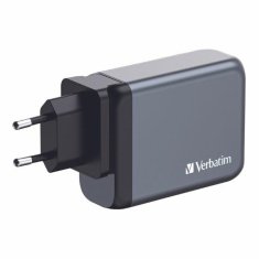 Verbatim VERBATIM GAN 100W SÍŤOVÁ NABÍJEČKA 3XUSB-C/USB-A + EU/UK/US GNC-100 ADAPTÉR 32202