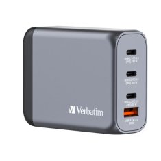 Verbatim VERBATIM GAN 100W SÍŤOVÁ NABÍJEČKA 3XUSB-C/USB-A + EU/UK/US GNC-100 ADAPTÉR 32202