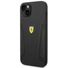 Ferrari FERRARI FEHCP14MRBUK IPHONE 14 PLUS / 15 PLUS 6,7" ČERNO/ČERNÉ PEVNÉ POUZDRO KOŽENÉ STRANY RAZÍTKA