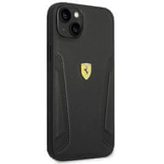 Ferrari FERRARI FEHCP14MRBUK IPHONE 14 PLUS / 15 PLUS 6,7" ČERNO/ČERNÉ PEVNÉ POUZDRO KOŽENÉ STRANY RAZÍTKA