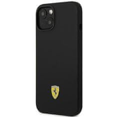 Ferrari FERRARI FEHCP14MSIBKK IPHONE 14 PLUS / 15 PLUS 6,7" ČERNO/ČERNÉ PEVNÉ POUZDRO SILIKONOVÉ KOVOVÉ LOGO