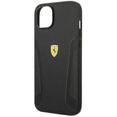 Ferrari FERRARI FEHCP14MRBUK IPHONE 14 PLUS / 15 PLUS 6,7" ČERNO/ČERNÉ PEVNÉ POUZDRO KOŽENÉ STRANY RAZÍTKA