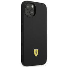 Ferrari FERRARI FEHCP14MSIBKK IPHONE 14 PLUS / 15 PLUS 6,7" ČERNO/ČERNÉ PEVNÉ POUZDRO SILIKONOVÉ KOVOVÉ LOGO