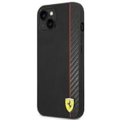 Ferrari FERRARI FEHCP14MAXBK IPHONE 14 PLUS / 15 PLUS 6,7" ČERNO/ČERNÉ PEVNÉ POUZDRO CARBON