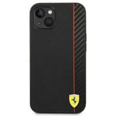 Ferrari FERRARI FEHCP14MAXBK IPHONE 14 PLUS / 15 PLUS 6,7" ČERNO/ČERNÉ PEVNÉ POUZDRO CARBON