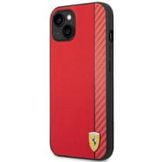 Ferrari FERRARI FEHCP14MAXRE IPHONE 14 PLUS / 15 PLUS 6,7" ČERVENÉ/ČERVENÉ PEVNÉ POUZDRO CARBON